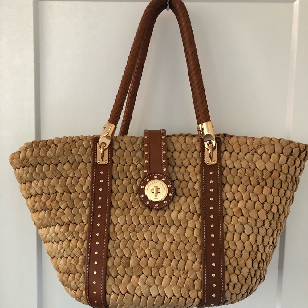 Michael Kors Santorini Raffia Tote